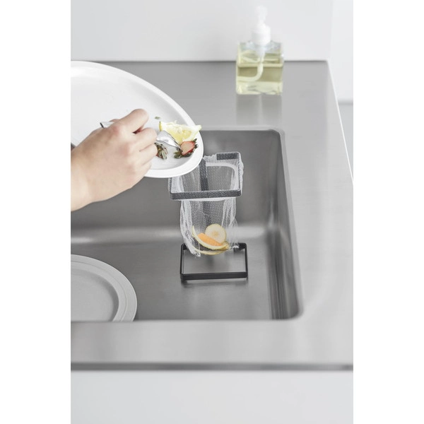 【tower】コーナーに置ける水切りネットホルダー タワー スクエア ブラック