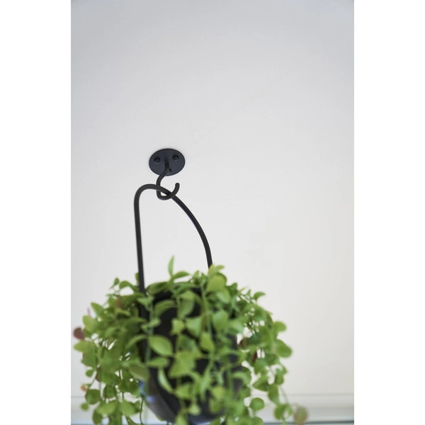 【tower】天井から吊り下げできるプランターフック タワー 石こうボード壁対応 ブラック