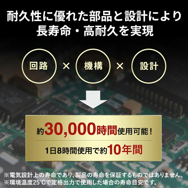 キューブ型USB充電器 (1A・高耐久タイプ・ブラック) ACA-IP70BK