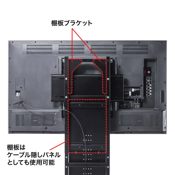 32～65インチ対応 ?液晶ディスプレイスタンド CR-PL34BK