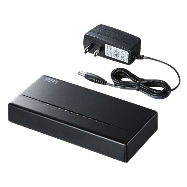 スイッチングハブ(8ポート・マグネット付き) LAN-SWHP801BK