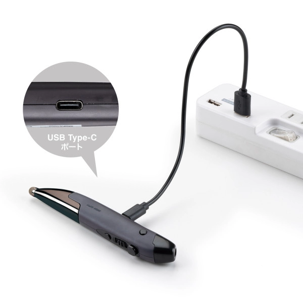 Bluetoothペン型マウス(充電式) MA-PBB317DS