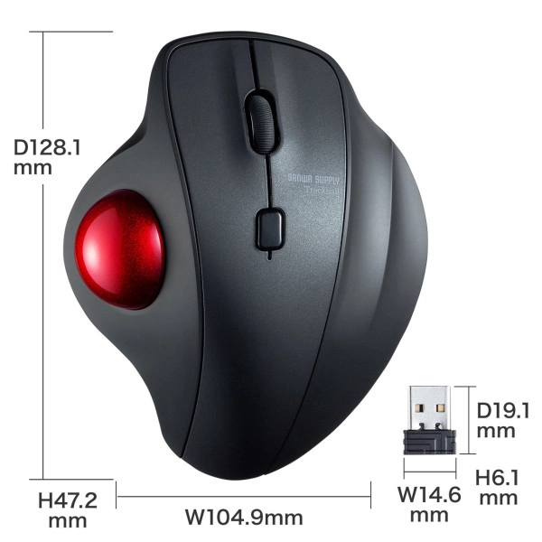 ワイヤレストラックボール MA-WTB129BK