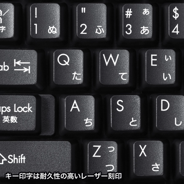 USBハブ付コンパクトキーボード SKB-KG2UH2BK