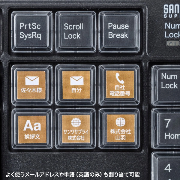 プログラマブルキーボード SKB-P1BK