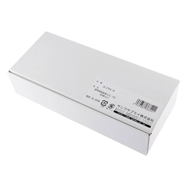 透明両面粘着ゴム（中）100枚入り QL-E75CL-25