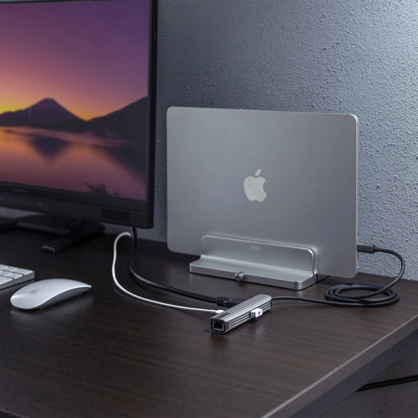 USB Type-Cマルチ変換アダプタ（HDMI＋LAN付・ケーブル1m） USB-3TCHLP7S-1