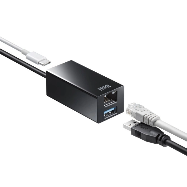 USB Type-C ギガビットLANアダプタ（USBハブ付） USB-3TCH33BK