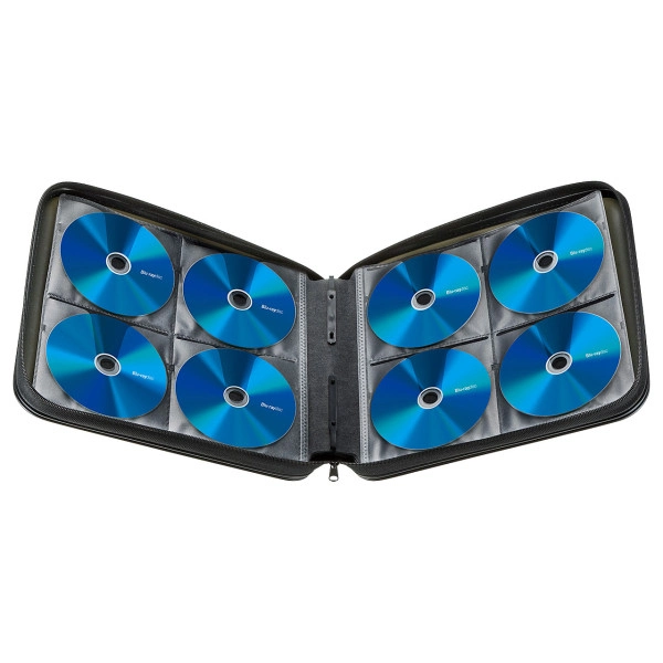 ブルーレイディスク対応セミハードケース（160枚収納・ブラック） FCD-WLBD160BK