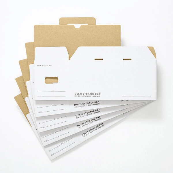 マルチ収納ボックスケース（5個入り・CDプラケース用） FCD-MT5W