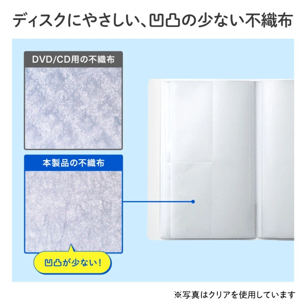 CDジャケット収納対応ディスクファイルケース（32枚＋32冊収納・ブラック） FCD-FLBD32BBK