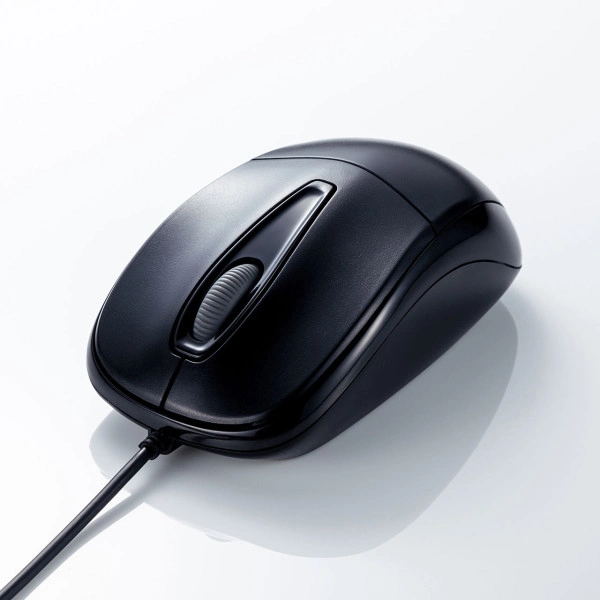 静音有線光学式マウス MA-122HBK