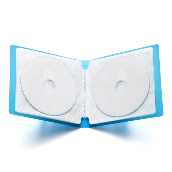 DVD・CDファイルケース（12枚収納・ブルー） FCD-FL12BL