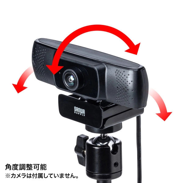 WEBカメラ用卓上スタンド(スマホホルダー付き) CMS-STN1BK