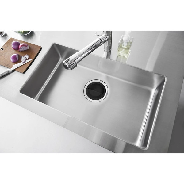 【tower】水切りネットホルダー付き排水口カバー タワー ブラック