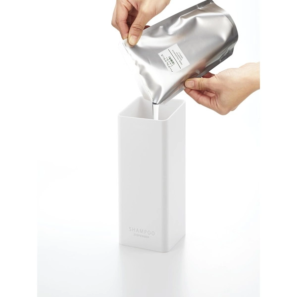 【tower】たっぷり洗剤が出るマグネットディスペンサー タワー コンディショナー ホワイト