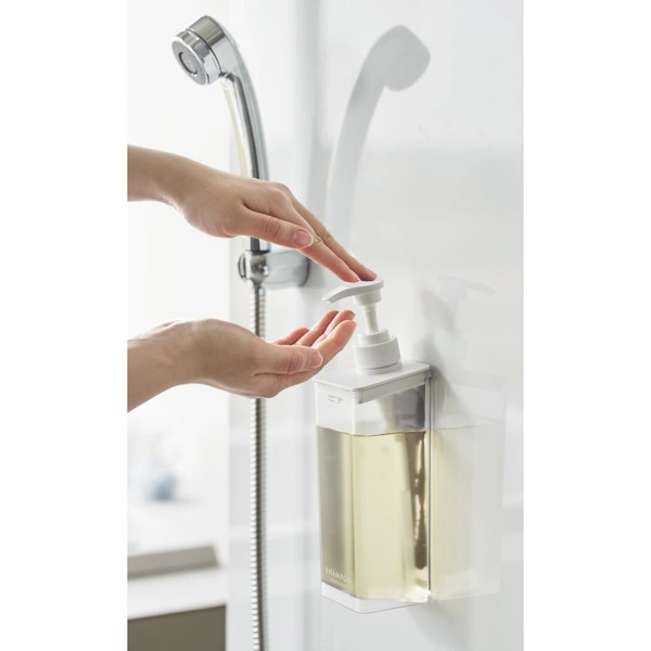 【MIST】たっぷり洗剤が出るマグネットディスペンサー ミスト シャンプー ホワイト