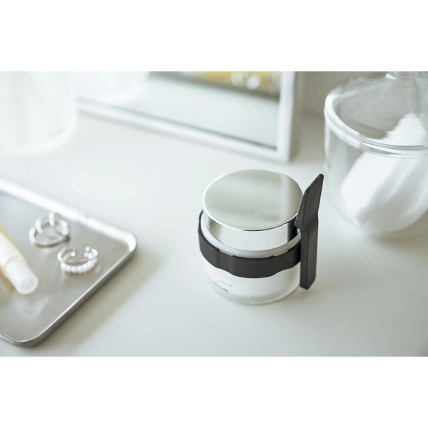 【tower】収納バンド付き美容クリームスパチュラ タワー ブラック