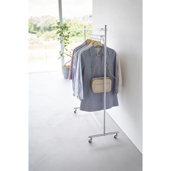 【smart】収納力アップ2段衣類ハンガー スマート W60 ホワイト