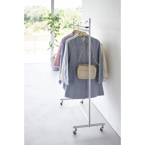 【smart】収納力アップ2段衣類ハンガー スマート W60 ブラック