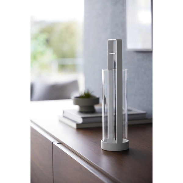 【tower】お香スタンド タワー 灰飛び防止カバー付き ホワイト