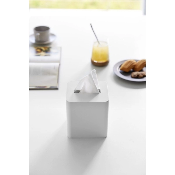 【tower】コンパクトティッシュケース タワー スクエア ホワイト