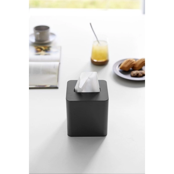 【tower】コンパクトティッシュケース タワー スクエア ブラック