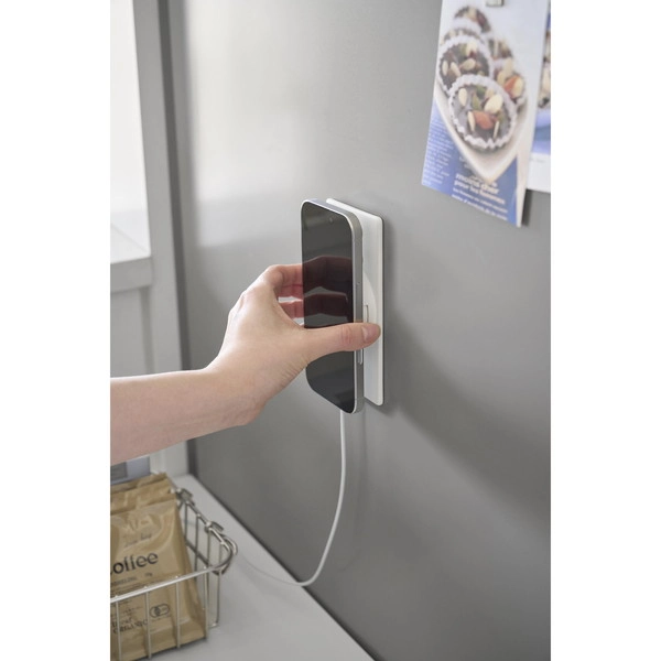 【tower】マグネットスマートフォン充電ホルダー タワー ホワイト