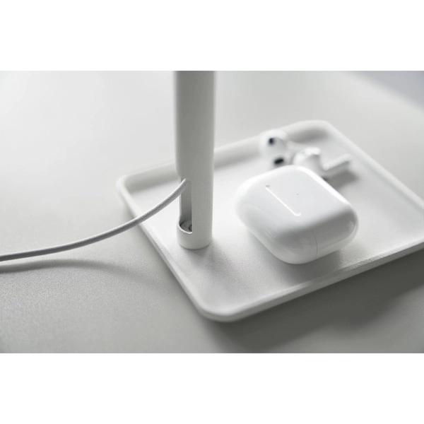 【tower】トレー付きスマートフォン充電スタンド タワー ホワイト