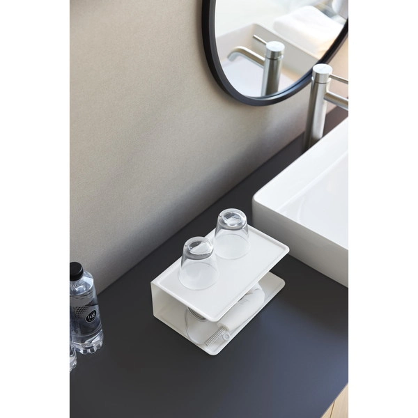 【tower】アメニティー収納 タワー 2段 ホワイト