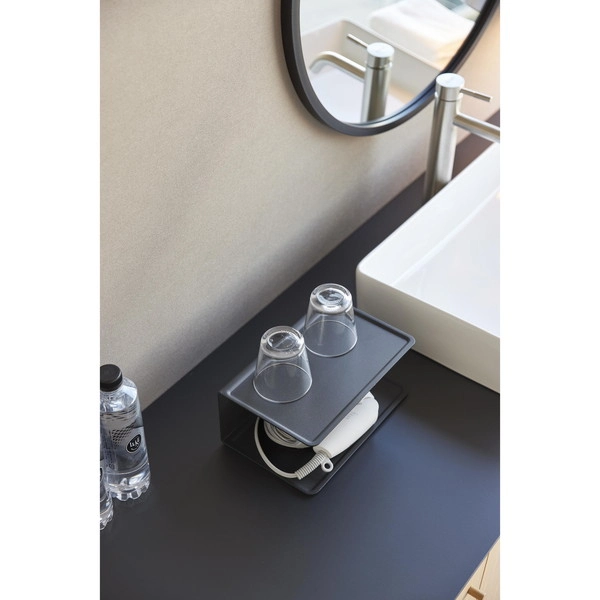 【tower】アメニティー収納 タワー 2段 ブラック