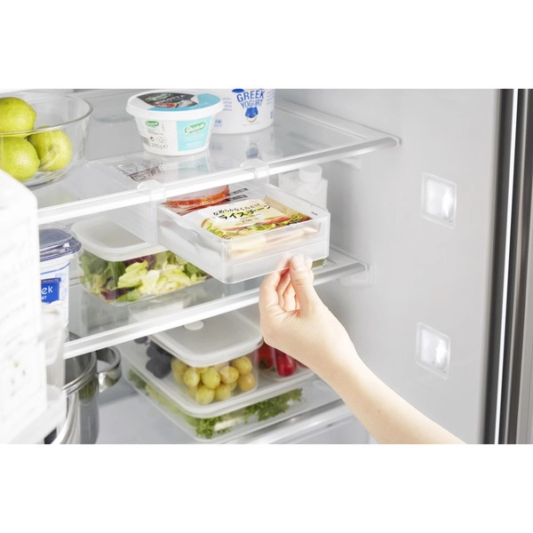 【tower】冷蔵庫中棚下高さ調節ラック タワー S ホワイト