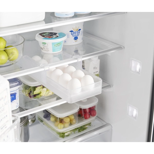 【tower】冷蔵庫中棚下高さ調節卵ラック タワー S ホワイト