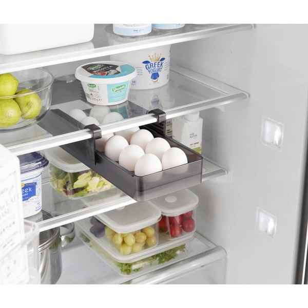 【tower】冷蔵庫中棚下高さ調節卵ラック タワー S ブラック