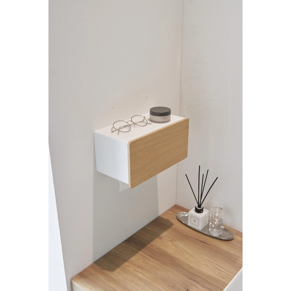 【RIN】ウォールペーパータオルディスペンサー リン 石こうボード壁対応 ナチュラル