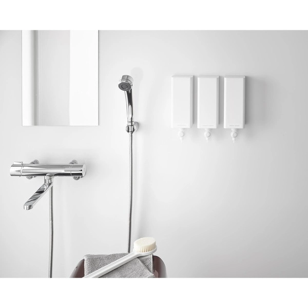 【tower】マグネットバスルーム詰め替えパウチディスペンサー収納ホルダー タワー S ホワイト