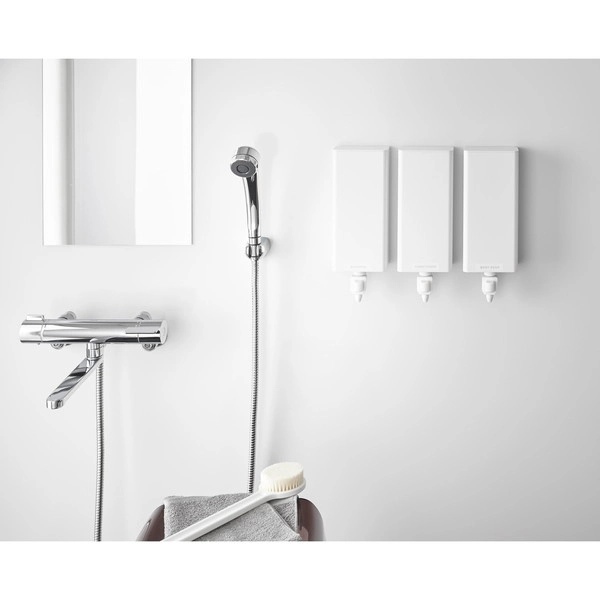 【tower】マグネットバスルーム詰め替えパウチディスペンサー収納ホルダー タワー L ホワイト