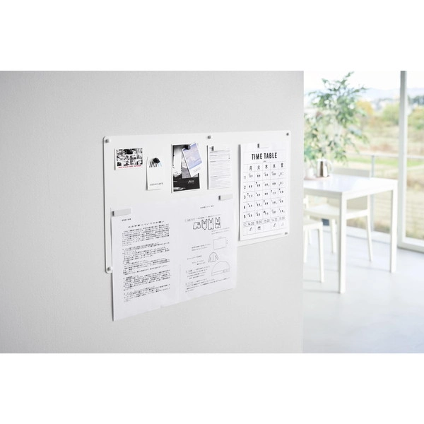 【tower】ウォールプリントスチールパネル タワー L 石こうボード壁対応 ホワイト