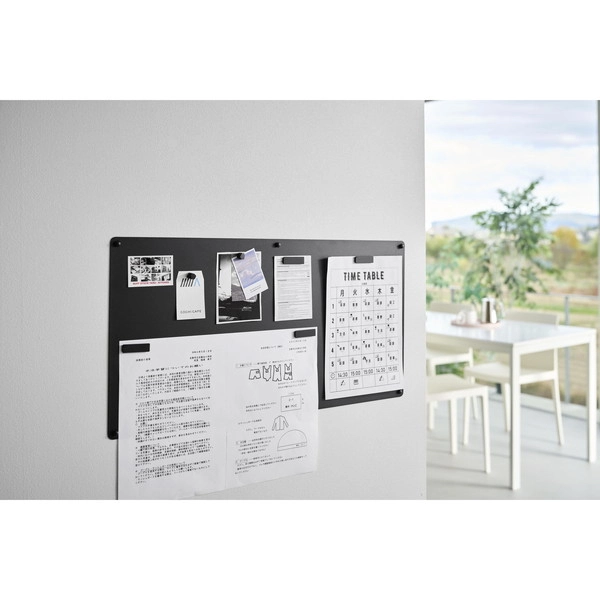 【tower】ウォールプリントスチールパネル タワー L 石こうボード壁対応 ブラック