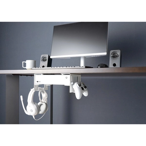 【smart】可動式デスク下ゲーム機ホルダー スマート ホワイト
