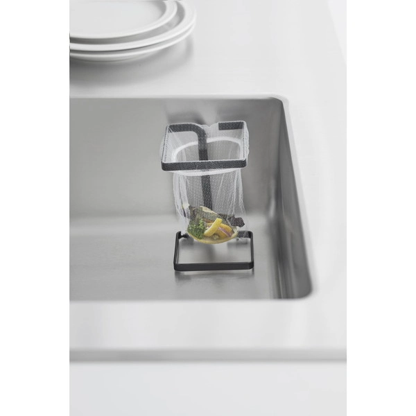 【tower】コーナーに置ける水切りネットホルダー タワー スクエア ブラック