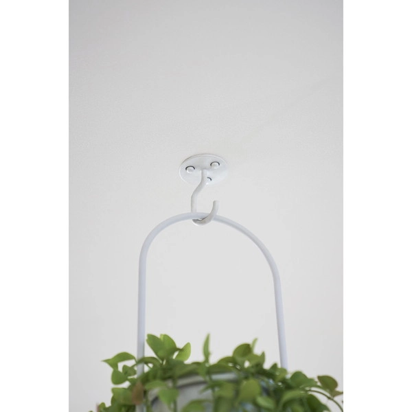 【tower】天井から吊り下げできるプランターフック タワー 石こうボード壁対応 ホワイト