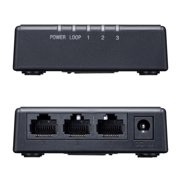 ギガビット対応 スイッチングハブ(3ポート・マグネット付き) LAN-GIGAP301BK