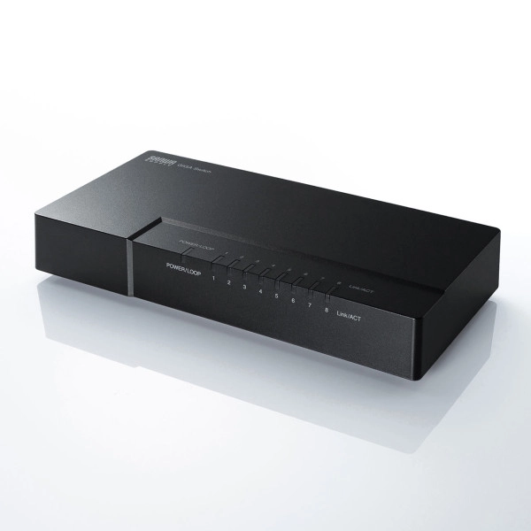 ギガビット対応 スイッチングハブ(8ポート・マグネット付き) LAN-GIGAP802BK