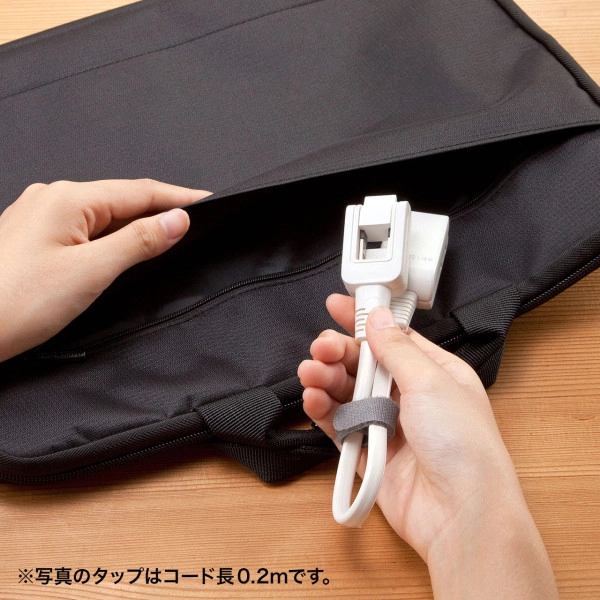 マイクロタップ 2個口 1m ホワイト TAP-M61W