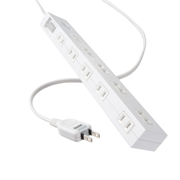 雷ガードタップ 2m ホワイト TAP-SP2110N-2W