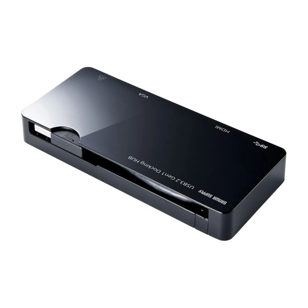 モバイルドッキングステーション（USB3.2 Gen1・HDMI・VGA・LAN） USB-3H131BK