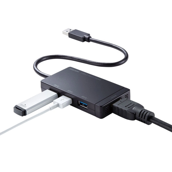 USBハブ(USB3.2 Gen1・HDMI) USB-3H332BK