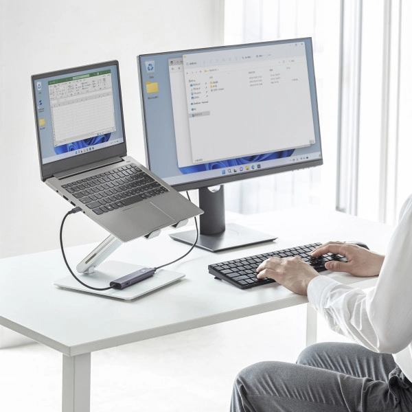 HDMIポート付 USB Type-Cハブ USB-5TCHP18GM