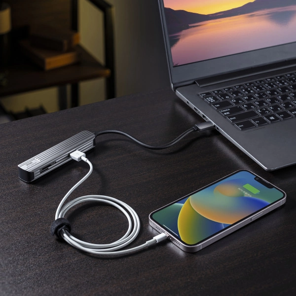 USB Type-Cマルチ変換アダプタ(HDMI+カードリーダー付き) USB-3TCHC5S